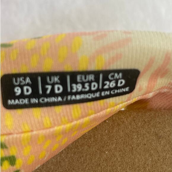 Spenco Womens Victoria Flip Flop Comfort Orthotic Tropical Pink Multi Sandal 9D - Picture 9 of 9